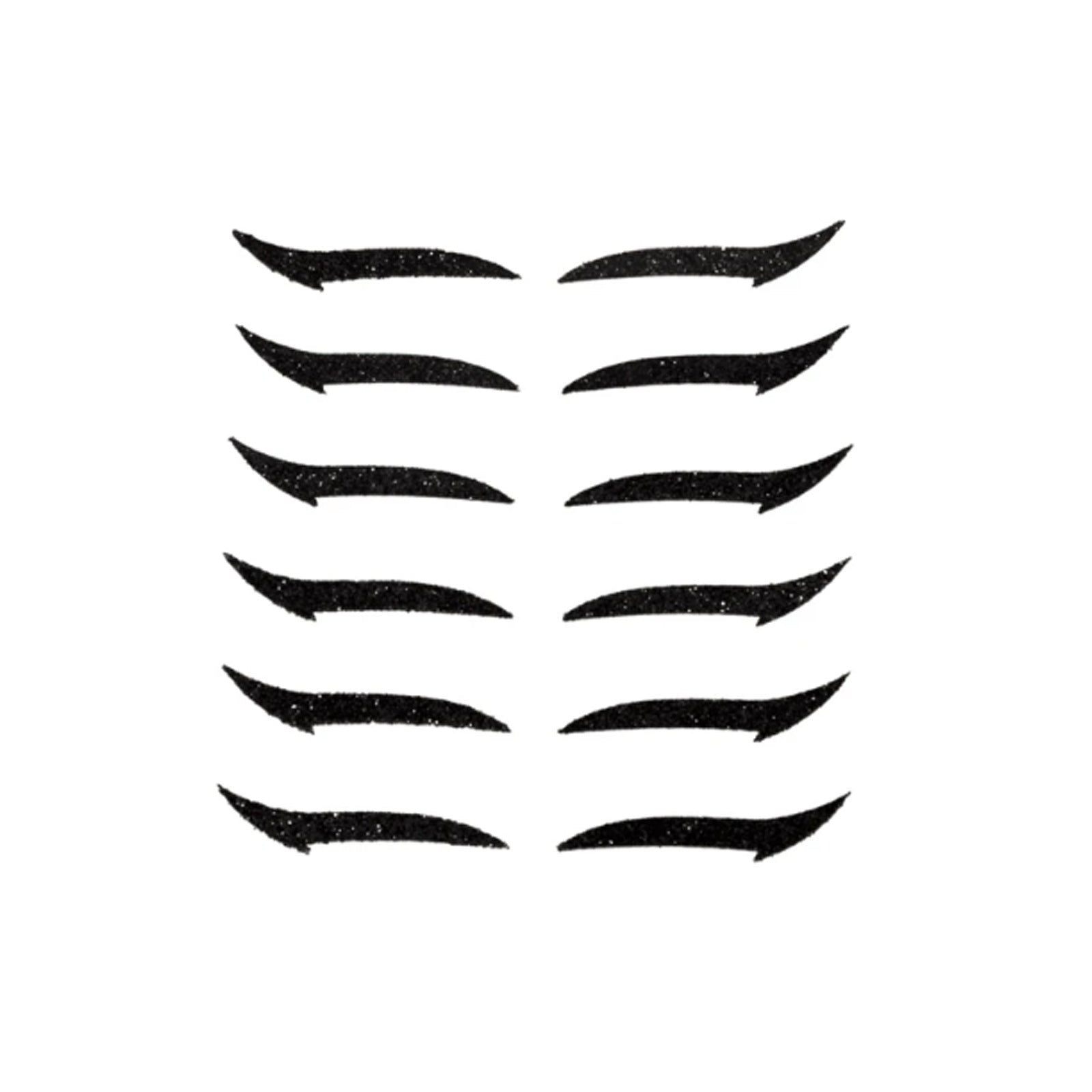 HKM-966099 Natural Eyeliner Stickers - 6 Pairs (12 Stickers) for Effortless Eye Makeup