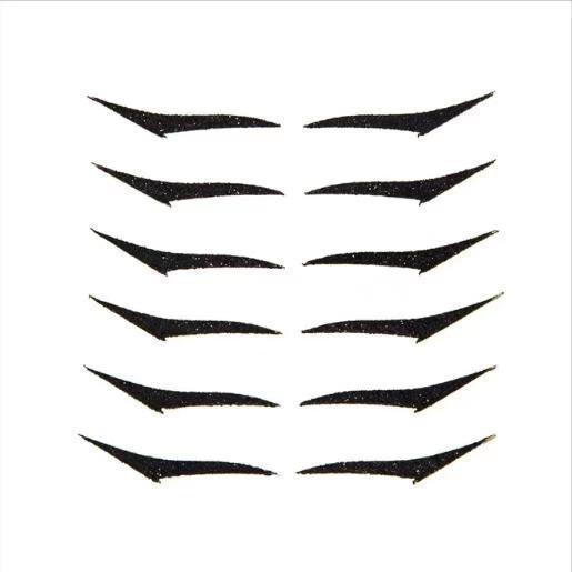 HKM-966099 Natural Eyeliner Stickers - 6 Pairs (12 Stickers) for Effortless Eye Makeup