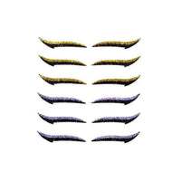 HKM-966099 Natural Eyeliner Stickers - 6 Pairs (12 Stickers) for Effortless Eye Makeup