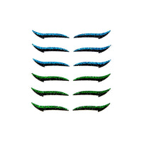 HKM-966099 Natural Eyeliner Stickers - 6 Pairs (12 Stickers) for Effortless Eye Makeup
