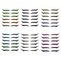 HKM-966099 Natural Eyeliner Stickers - 6 Pairs (12 Stickers) for Effortless Eye Makeup
