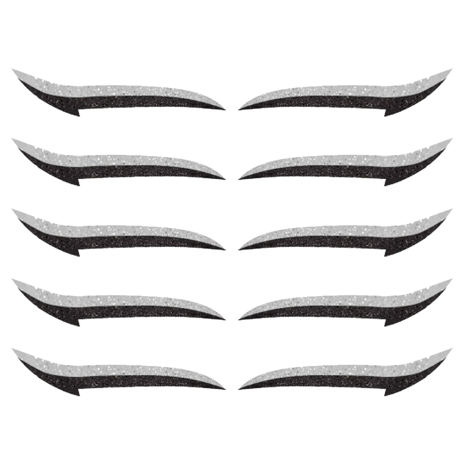 HKM-966099 Natural Eyeliner Stickers - 6 Pairs (12 Stickers) for Effortless Eye Makeup