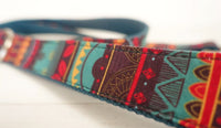 HKM-592787 Colored Pattern Polyester Traction Rope for Collars