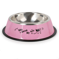 HKM-715091 Automatic Stainless Steel Dog Bowl with Complete Feeding Set – Durable and Easy to Clean