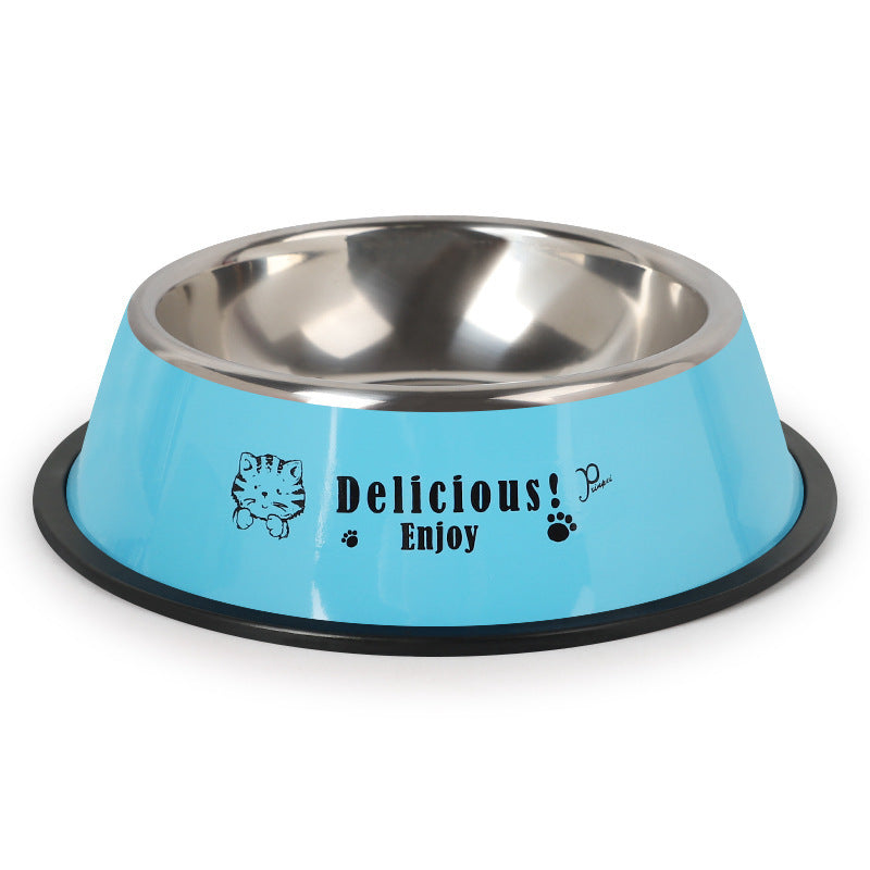 HKM-715091 Automatic Stainless Steel Dog Bowl with Complete Feeding Set – Durable and Easy to Clean