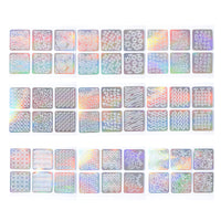 HKM-184531 Laser Cut Nail Art Vinyl Decal Stickers - 12/24 Sheets for Easy Nail Decoration