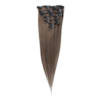 HKM-617363 22-Inch Clip-In Human Hair Extensions Set - 8 Pieces, Soft & Tangle-Free