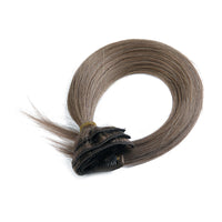 HKM-617363 22-Inch Clip-In Human Hair Extensions Set - 8 Pieces, Soft & Tangle-Free