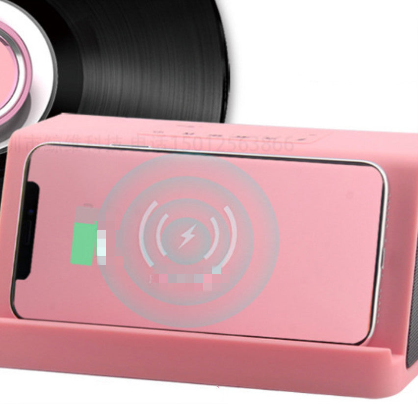 KTX-333715 Wireless Charging Bluetooth Speaker with 4000mAh Battery and Dual 3W Speakers