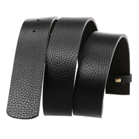 HKM-722707 Adjustable Two-layer Cowhide Perforated Belt with Innovative Design