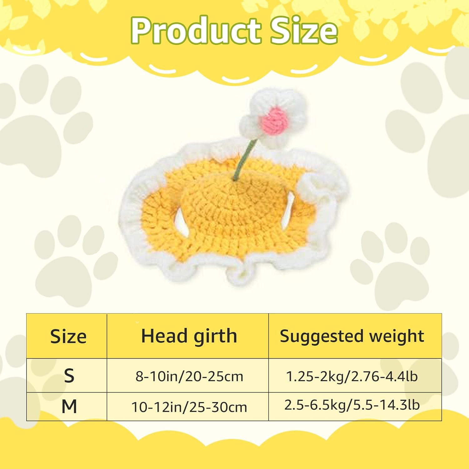 HKM-998035 Knit Cat and Dog Hat for Pets - Cute Cartoon Design, Warm Soft Fabric, Ideal for Halloween and Holiday Costumes
