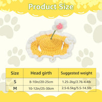 HKM-998035 Knit Cat and Dog Hat for Pets - Cute Cartoon Design, Warm Soft Fabric, Ideal for Halloween and Holiday Costumes