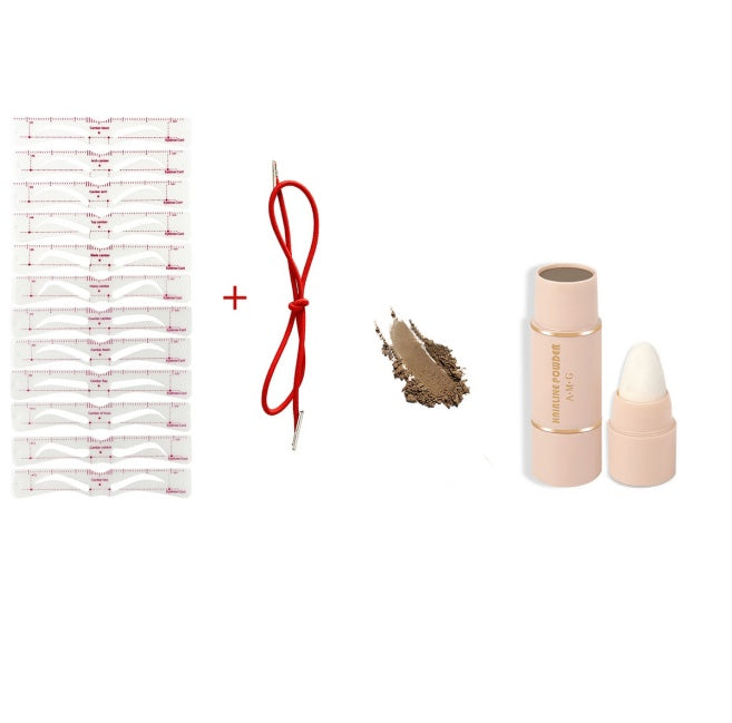 HKM-846547 Sponge Bullet Eyebrow Powder - Adjustable Shades for Natural Definition