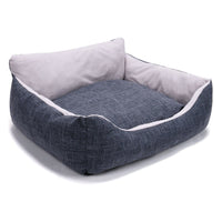 HKM-545491 Deep Sleeping Pet Kennel Mat for Small and Medium Pets - Soft Cloth in Light and Dark Gray