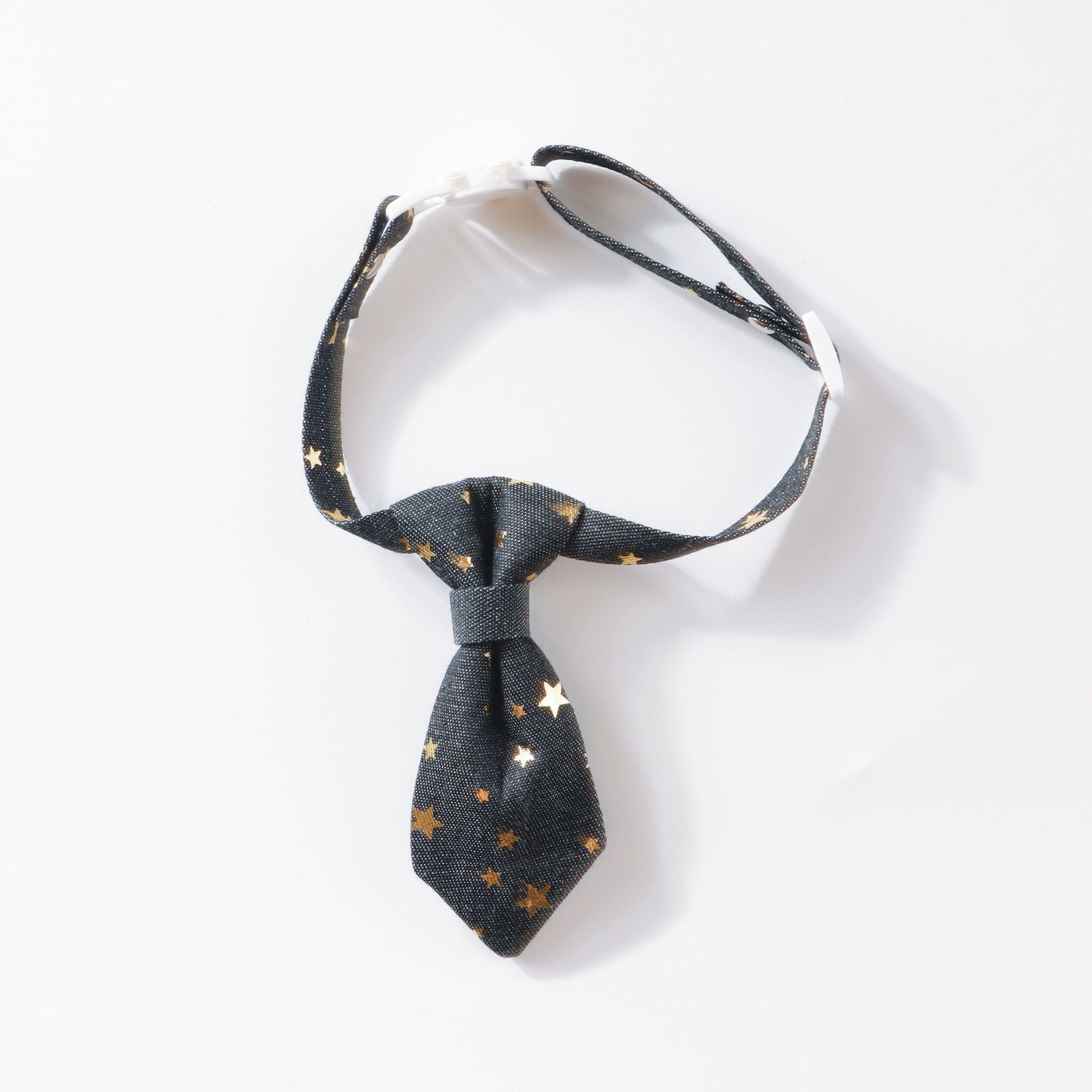 HKM-685011 Adjustable Designer Dog Collar with Golden Star Design for Small to Medium Dogs and Cats