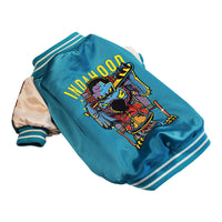 HKM-414163 Cotton-Padded Glossy Dog Jacket in Blue and Red ¨C Multiple Sizes Available