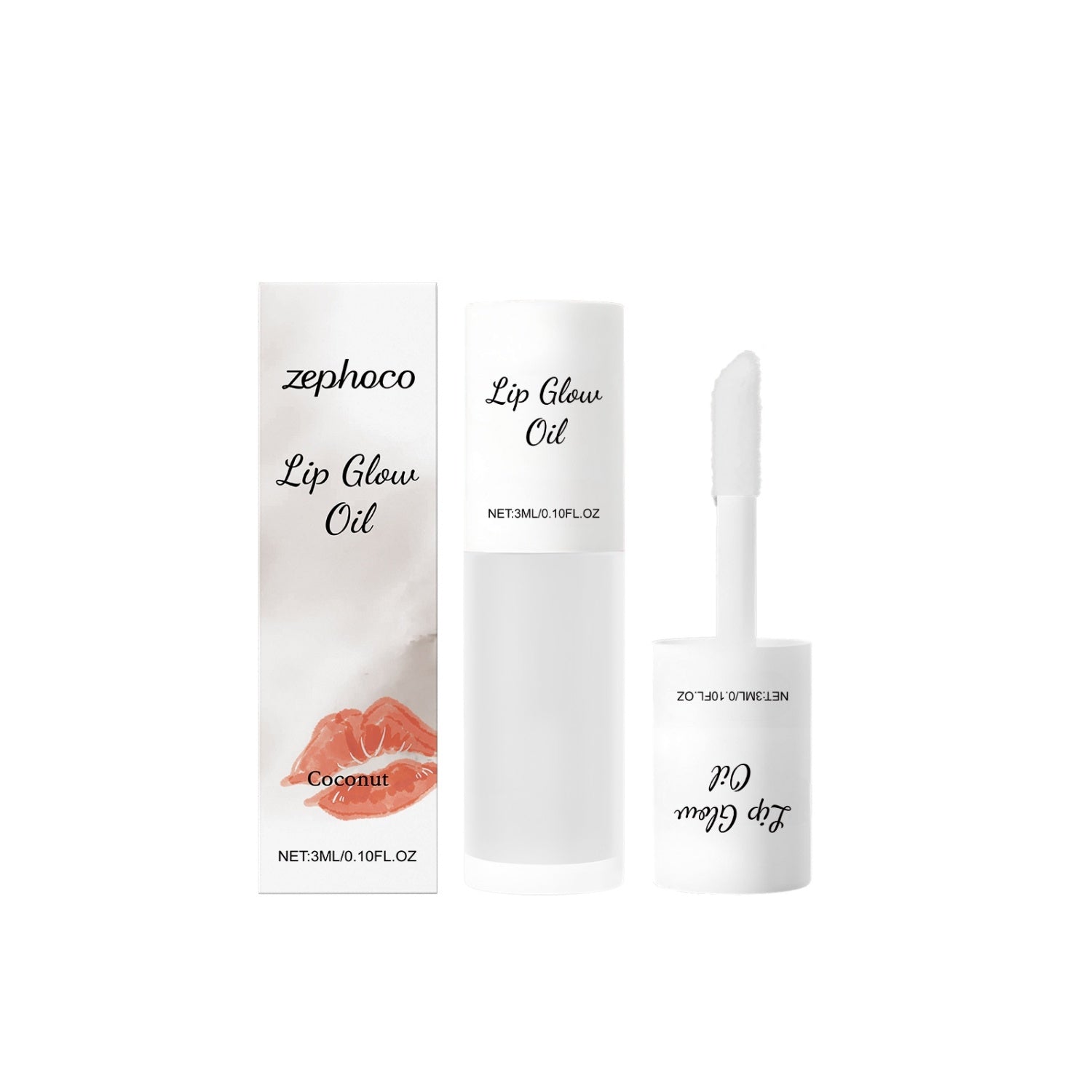 HKM-204691 Moisturizing Lip Gloss Oil with Peony Extract - Hydrating Formula for Soft, Glossy Lips