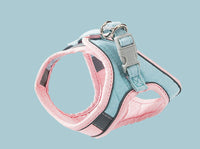 HKM-341011 Reflective Vest-Style Cat Harness with Anti-Stroke Resistance and Traction Rope for Safe Walking