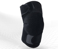 HKM-935315 Magnetic Knee Protector for Running, Cycling, and Card Games - Black Cloth Fabric