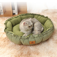 HKM-362387 Reversible Dual-Use Donut Cat Bed for Indoor Cats and Kittens