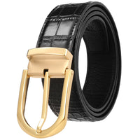 HKM-768979 Stainless Steel Pin Buckle Perforated Belt - Model LY35-61513-8