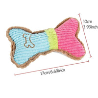 HKM-452307 Plush Squeaky Dog Toy for Small and Medium Breeds - Perfect for Puppy Teething and Aggressive Chewing