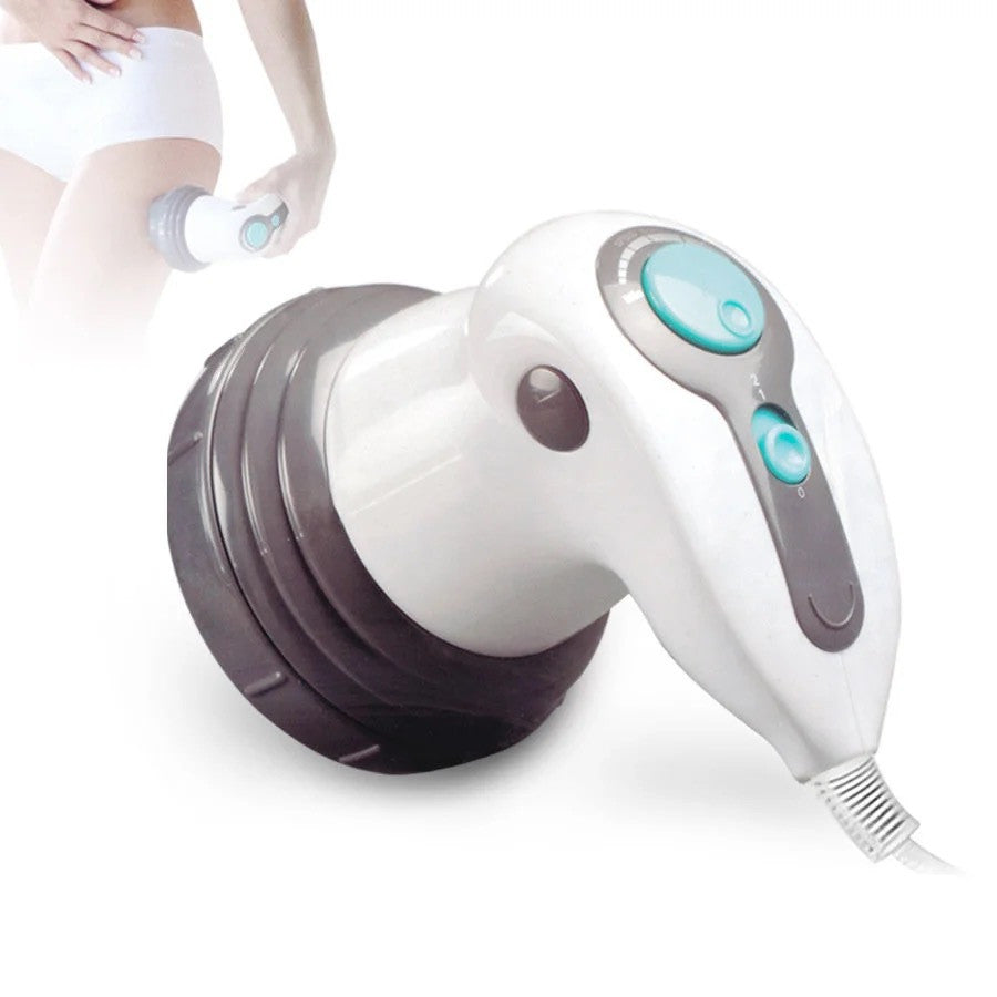 HKM-032467 Full-Body Hand-Held Fat Pushing Massager with Infrared Heating and Replaceable Massage Heads
