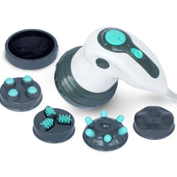 HKM-032467 Full-Body Hand-Held Fat Pushing Massager with Infrared Heating and Replaceable Massage Heads