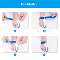 HKM-573139 Silicone Toe Eversion Correctors with Adjustable Straps for Pain Relief and Comfort