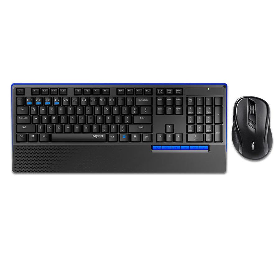 KTX-614675 Multi-mode Wireless Keyboard and Mouse Set for Home Office Use - Black