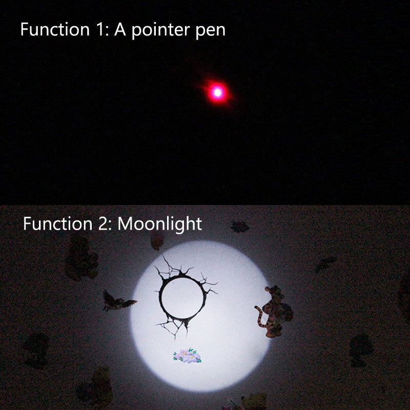HKM-762707 Stainless Steel Laser Light and Cat Toy Stick