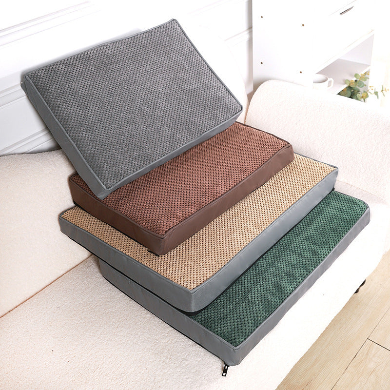 HKM-439123 Memory Foam Pet Mat for Cats & Dogs – Soft, Removable Cushion for Easy Cleaning, Multiple Sizes Available