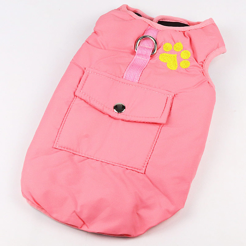 HKM-951955 Padded Cotton Vest for Medium and Large Dogs ¨C Casual Apparel with Adjustable Fit