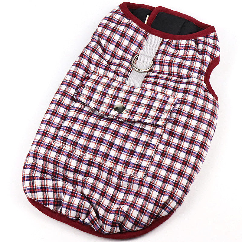 HKM-951955 Padded Cotton Vest for Medium and Large Dogs ¨C Casual Apparel with Adjustable Fit