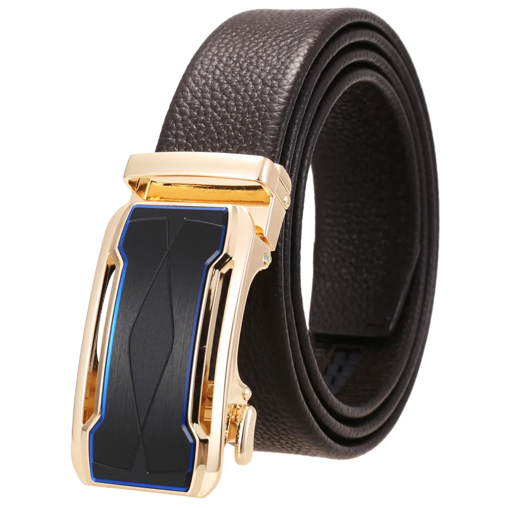 HKM-979091 Premium Men's Leather Cowhide Belt - Model LY36-24369-5