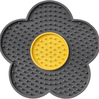 HKM-072595 Silicone Flower-Shaped Licking Mat with Suction Cups for Dogs and Cats, Slow Feeder for Treats