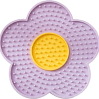 HKM-072595 Silicone Flower-Shaped Licking Mat with Suction Cups for Dogs and Cats, Slow Feeder for Treats