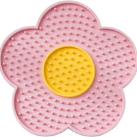 HKM-072595 Silicone Flower-Shaped Licking Mat with Suction Cups for Dogs and Cats, Slow Feeder for Treats