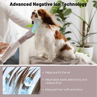 HKM-350099 Adjustable Dog and Cat Hair Blower with Negative Ion Technology and Smart LED Display