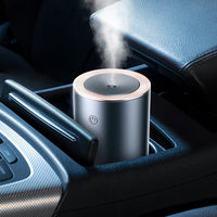 HKM-404307 Compact 260ml Cup-Shaped Air Humidifier for Home and Car Use - Whisper Quiet Operation, USB Powered, Distilled Water Compatible