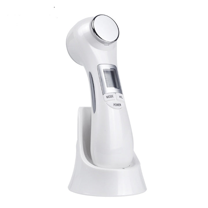 HKM-735251 6-in-1 Rechargeable Electric Skin Lifter with RF, EMS, LED, and Sonic Cleaning for All Skin Types
