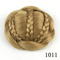 HKM-116947 Braided Bun Hair Pack with High Temperature Wire for All Skin Tones and Face Shapes