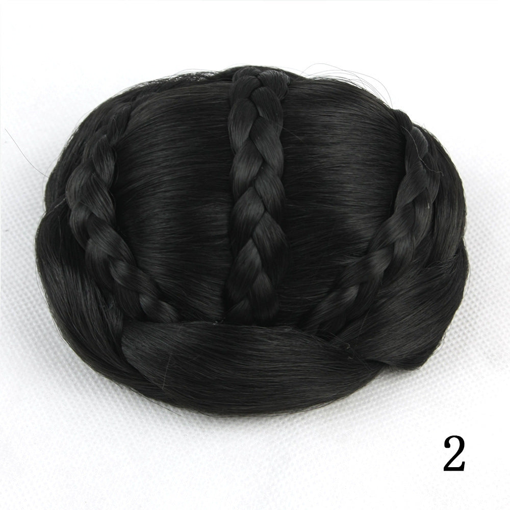 HKM-116947 Braided Bun Hair Pack with High Temperature Wire for All Skin Tones and Face Shapes