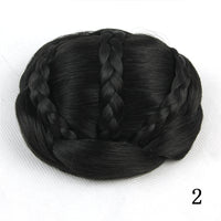 HKM-116947 Braided Bun Hair Pack with High Temperature Wire for All Skin Tones and Face Shapes