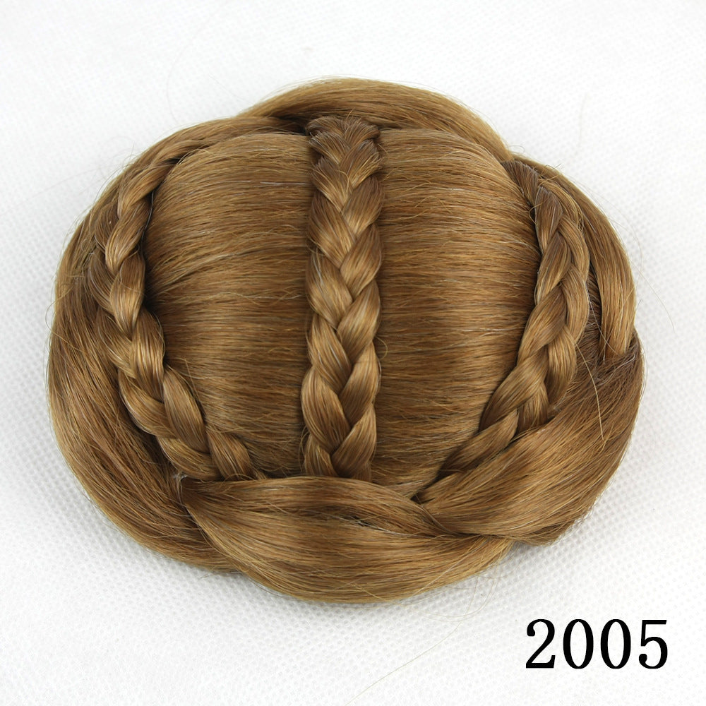 HKM-116947 Braided Bun Hair Pack with High Temperature Wire for All Skin Tones and Face Shapes