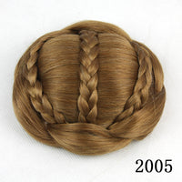 HKM-116947 Braided Bun Hair Pack with High Temperature Wire for All Skin Tones and Face Shapes