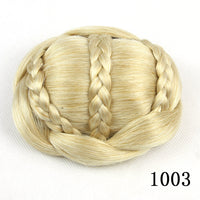 HKM-116947 Braided Bun Hair Pack with High Temperature Wire for All Skin Tones and Face Shapes