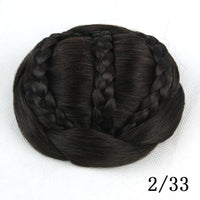 HKM-116947 Braided Bun Hair Pack with High Temperature Wire for All Skin Tones and Face Shapes