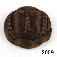 HKM-116947 Braided Bun Hair Pack with High Temperature Wire for All Skin Tones and Face Shapes