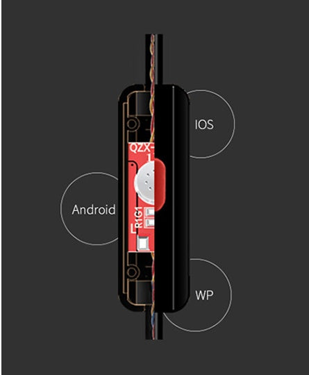 KTX-802515 Metal In-Ear Headphones with Subwoofer and Noise Cancellation for Mobile Music and MP3 Players